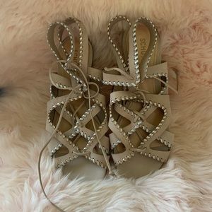 BNWOT Schutz Jerri Lace-up Sandals